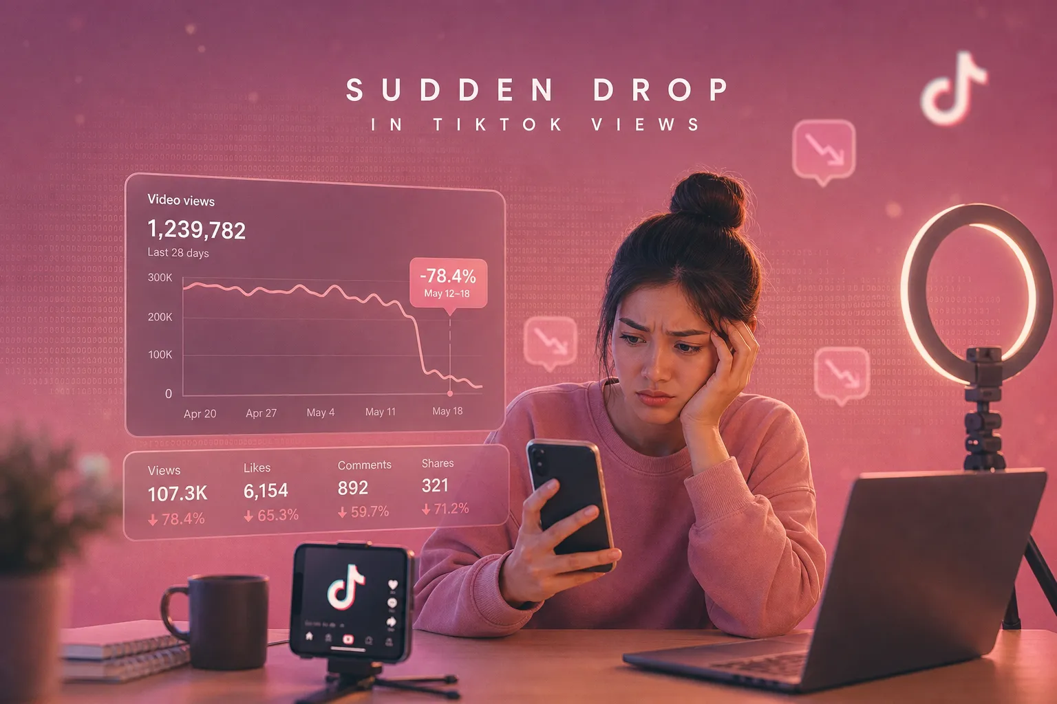 Why Did My TikTok Views Suddenly Drop? (It's Probably Not a Shadowban)