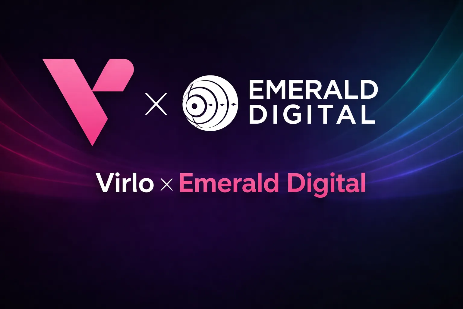 Cover photo of the Virlo logo and the Emarld Digital logo indicating the nature of their effectiveness paired together for this case study.