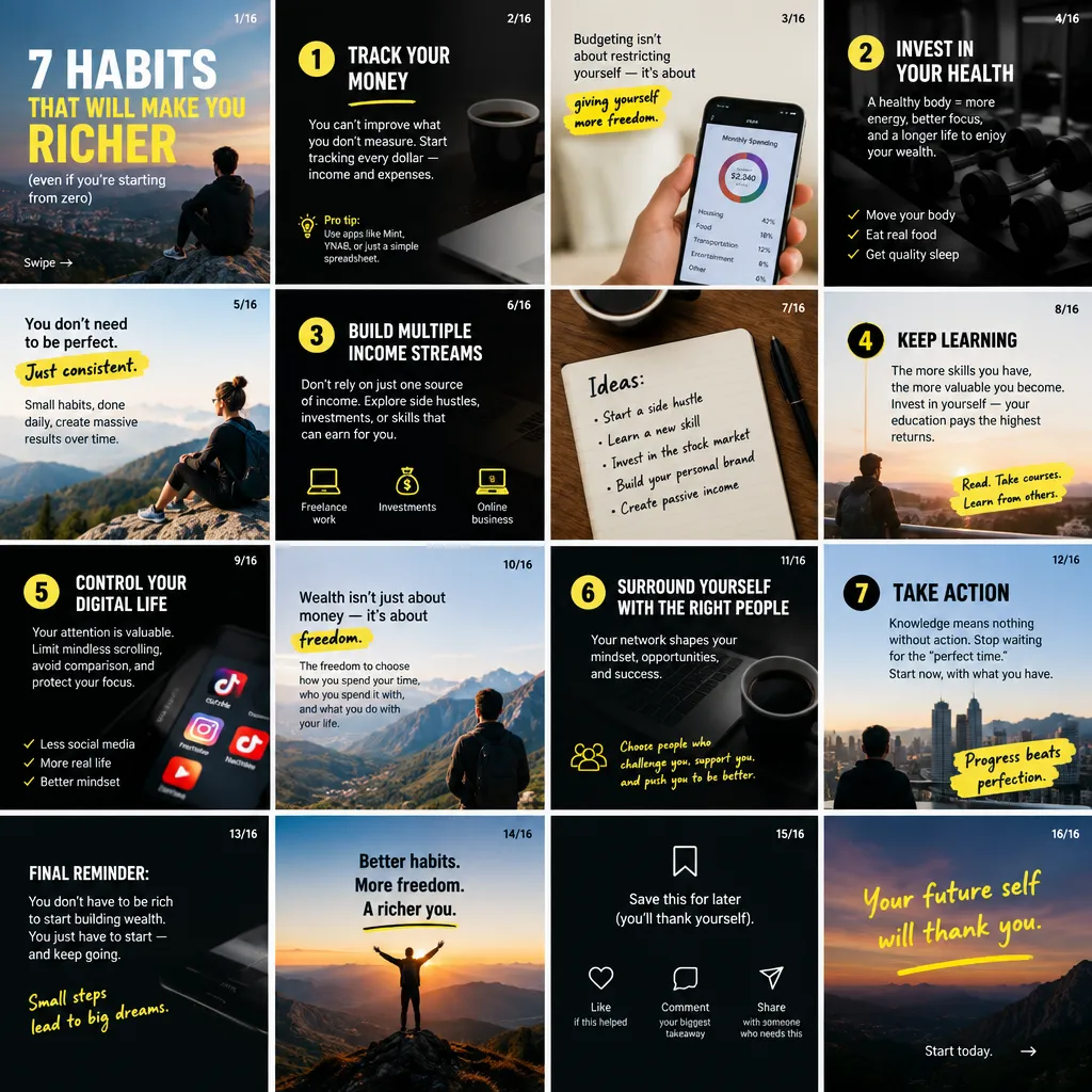 example of Tiktok image slideshow post