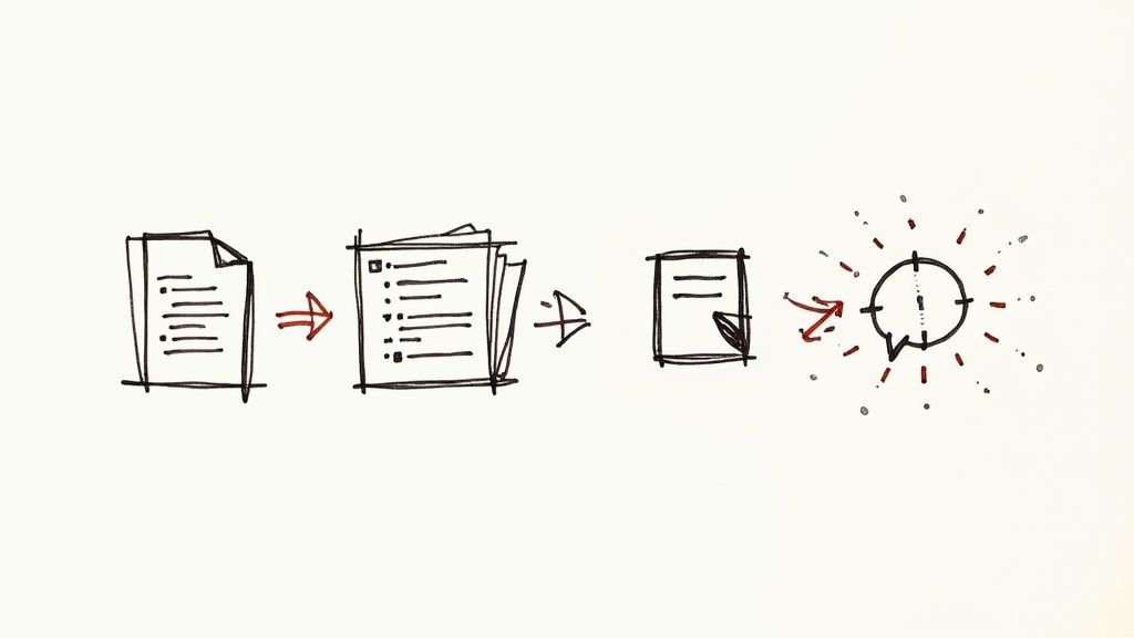 An interactive quiz on a tablet screen, showing how static content can be transformed into an engaging user experience.