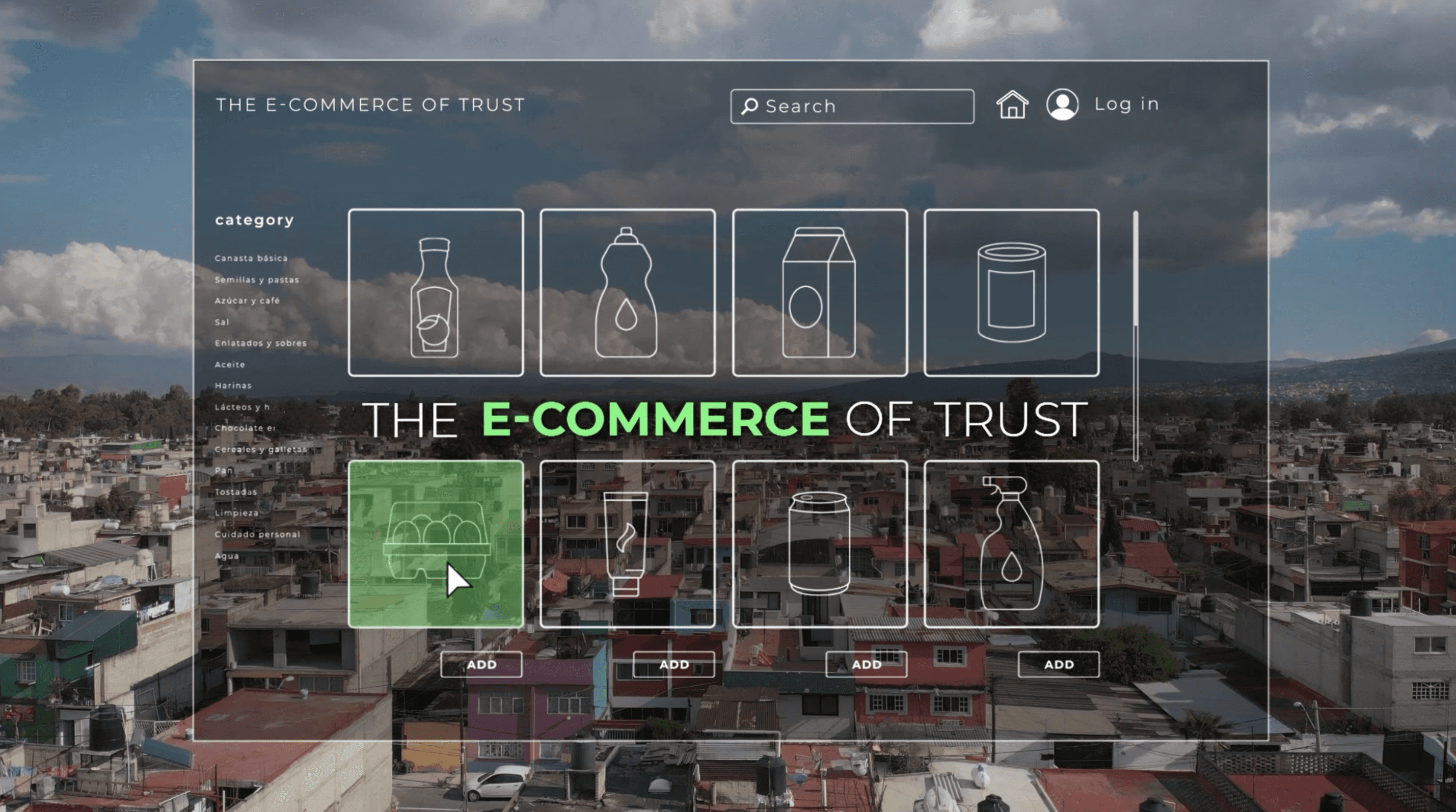 E-commerce overlay over city -  eCommerce Trust