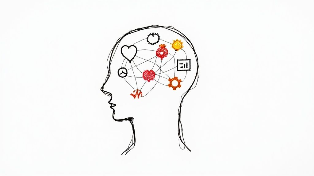 A group of diverse people represented by colorful icons, illustrating the concept of a target audience.