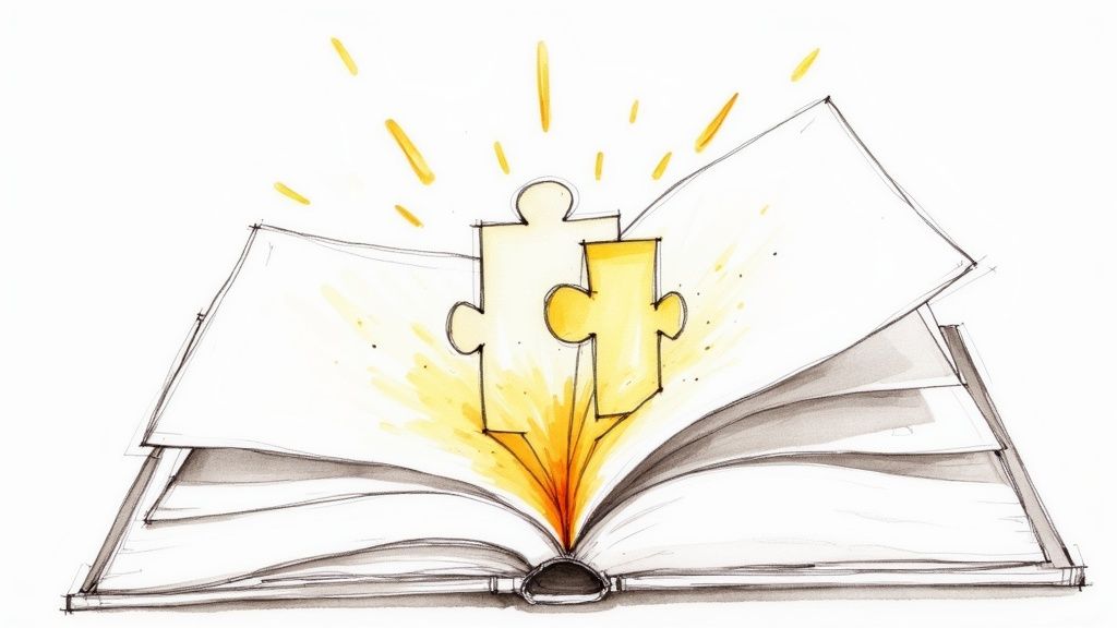 A person mind-mapping their personal brand ideas with sticky notes on a clear board.